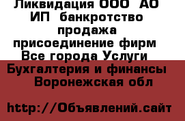 Ликвидация ООО, АО, ИП, банкротство, продажа, присоединение фирм - Все города Услуги » Бухгалтерия и финансы   . Воронежская обл.